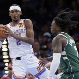 Le Thunder de Shai Gilgeous-Alexander (2) a terminé en tête de la Conférence Ouest KEYSTONE/AP/Nate Billings